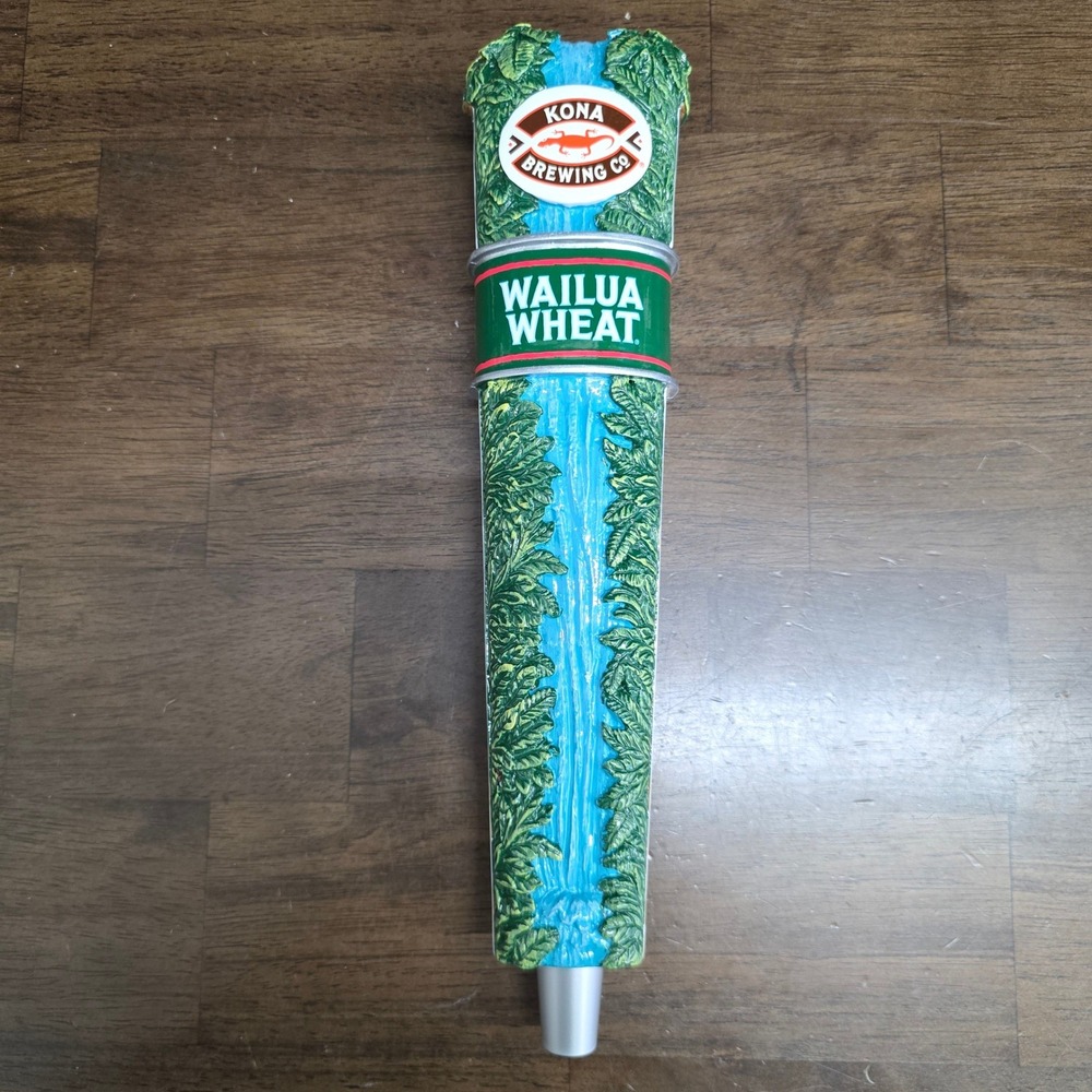 Kona Brewing Co Wailua Wheat 12" Beer Tap Handle OS Green Blue Tropical NIB